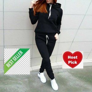 Light Hoodie & Sweatpants Set Tracksuit ActiveWear 2-piece set